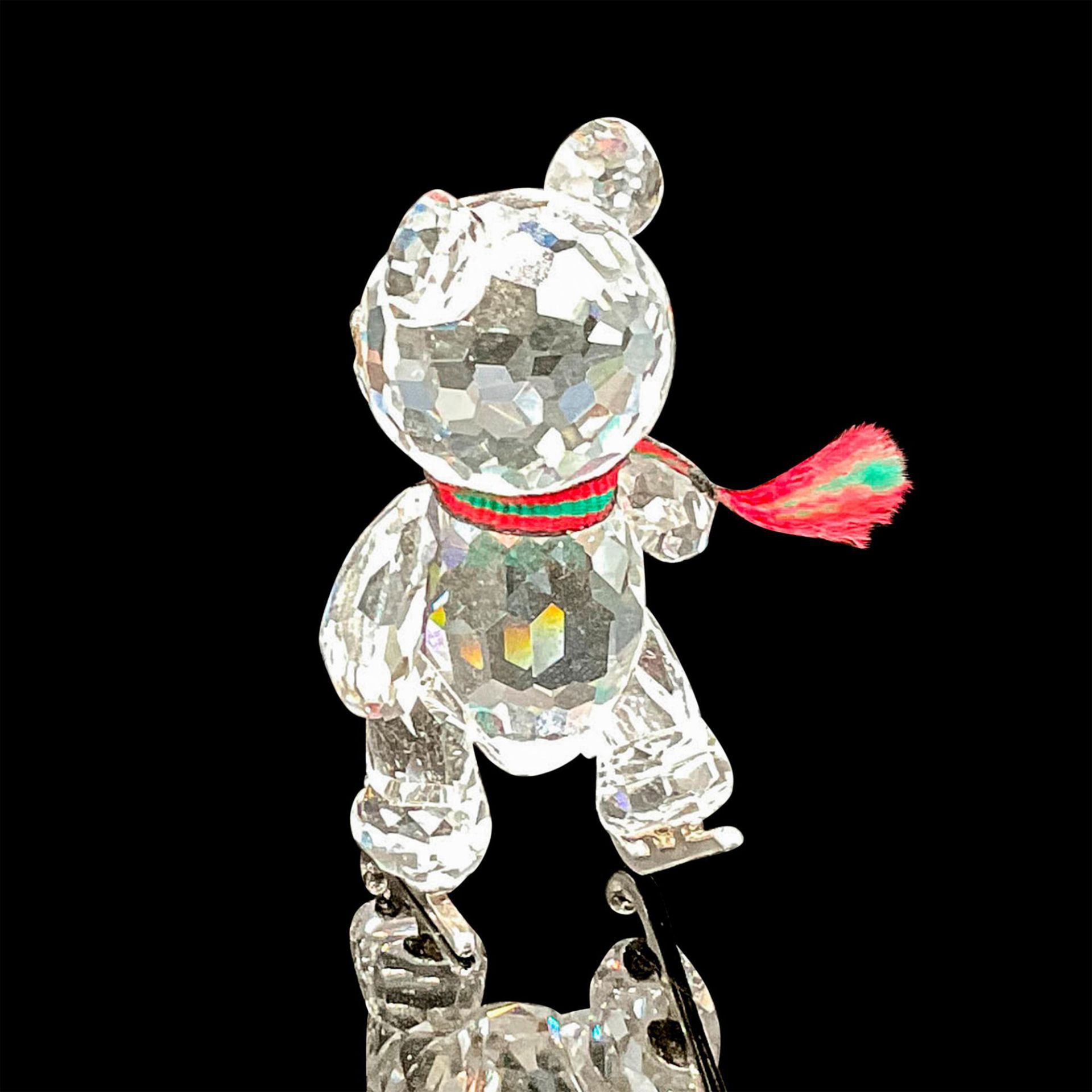 Swarovski Silver Crystal Figurine, Bear Skating - Bild 3 aus 5