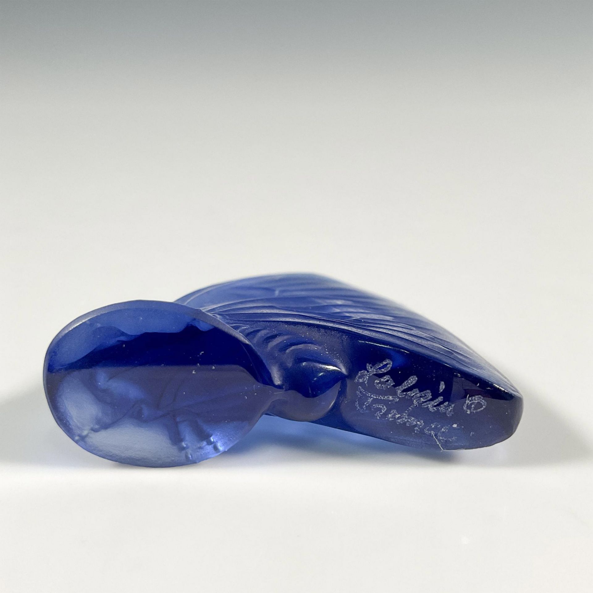 Lalique Crystal Figurine, Blue Butterfly - Bild 3 aus 10