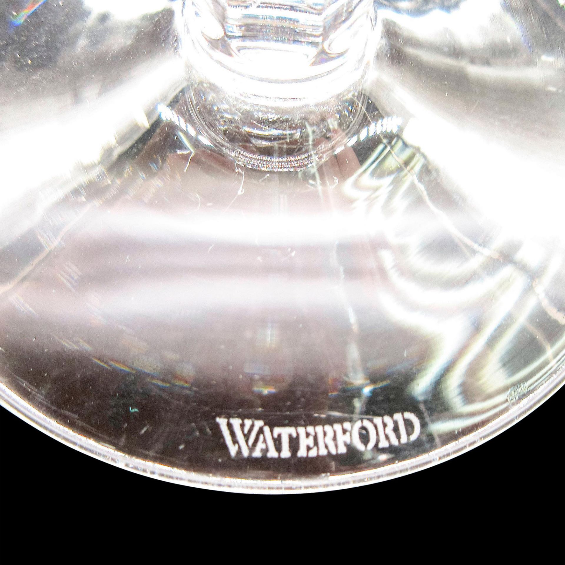 2pc Waterford Crystal Hock Wine Glasses, Sheila - Image 5 of 9