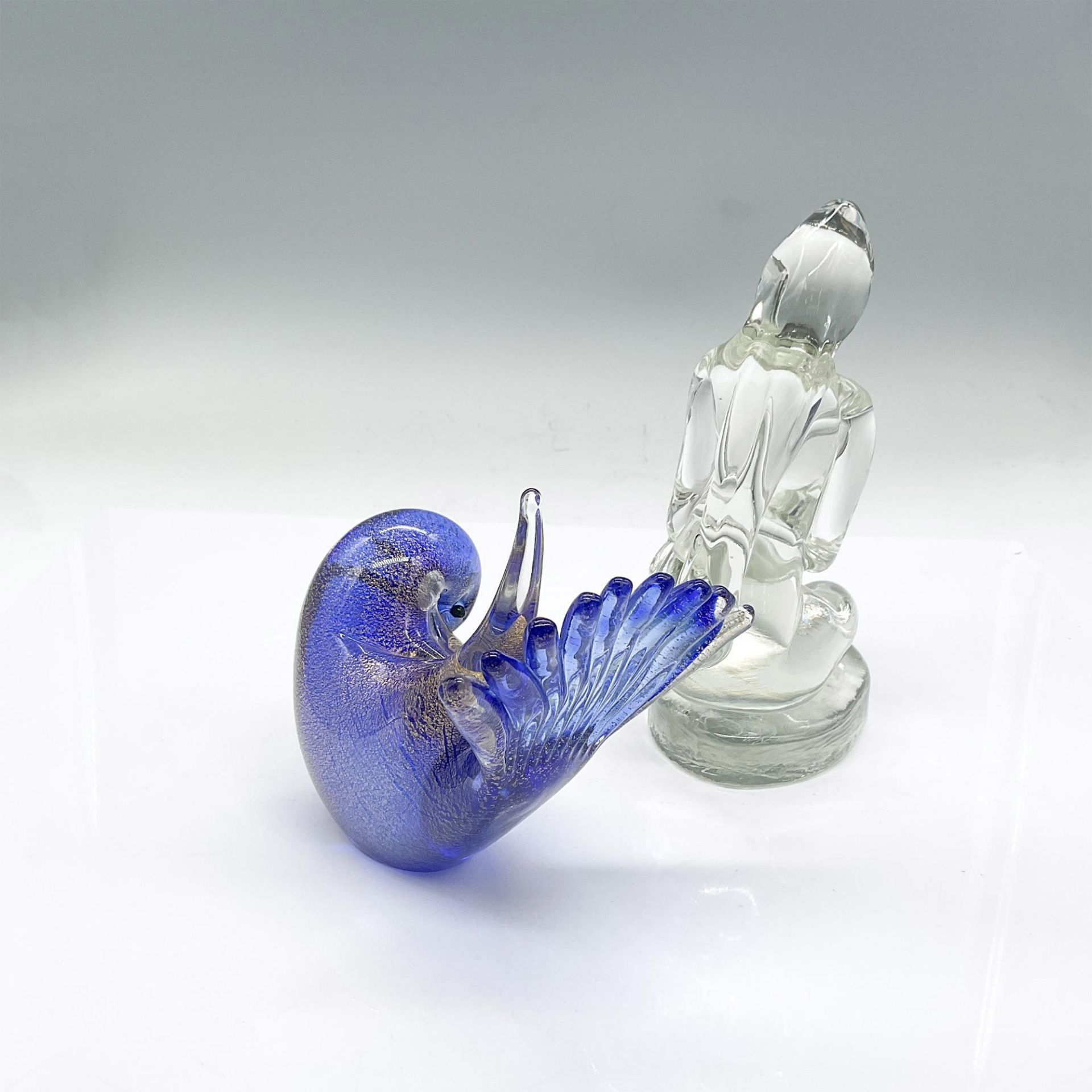 2pc Art Glass Figurines - Bild 2 aus 4