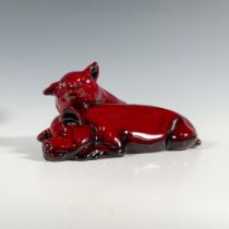 Rare Royal Doulton Flambe Figurine, Pigs Snoozing HN213
