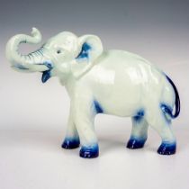 Royal Doulton Blue Flambe Figurine, Elephant HN966