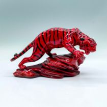 Royal Doulton Flambe Figurine, Tiger on Rock BA71