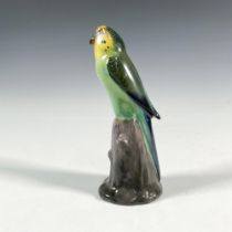 Royal Doulton Figurine, Budgerigar On Tree Stump HN163