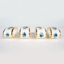 Set of 4 Royal Albert Napkin Rings, Moonlight Rose