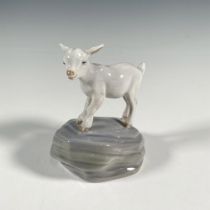 Royal Copenhagen Figurine, Goat Kid On Rock