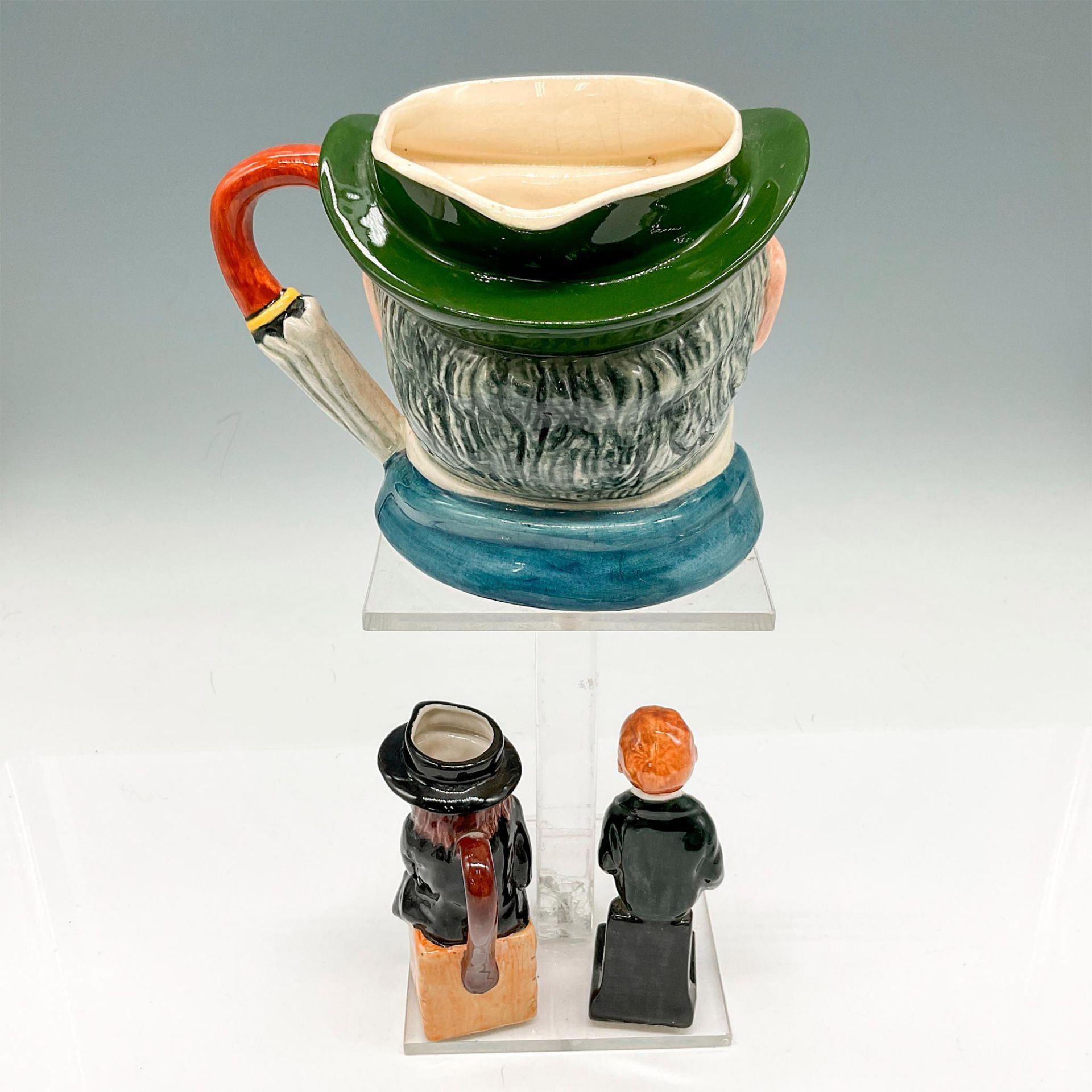 3pc Dickens Character Jugs + Figurine - Image 2 of 3