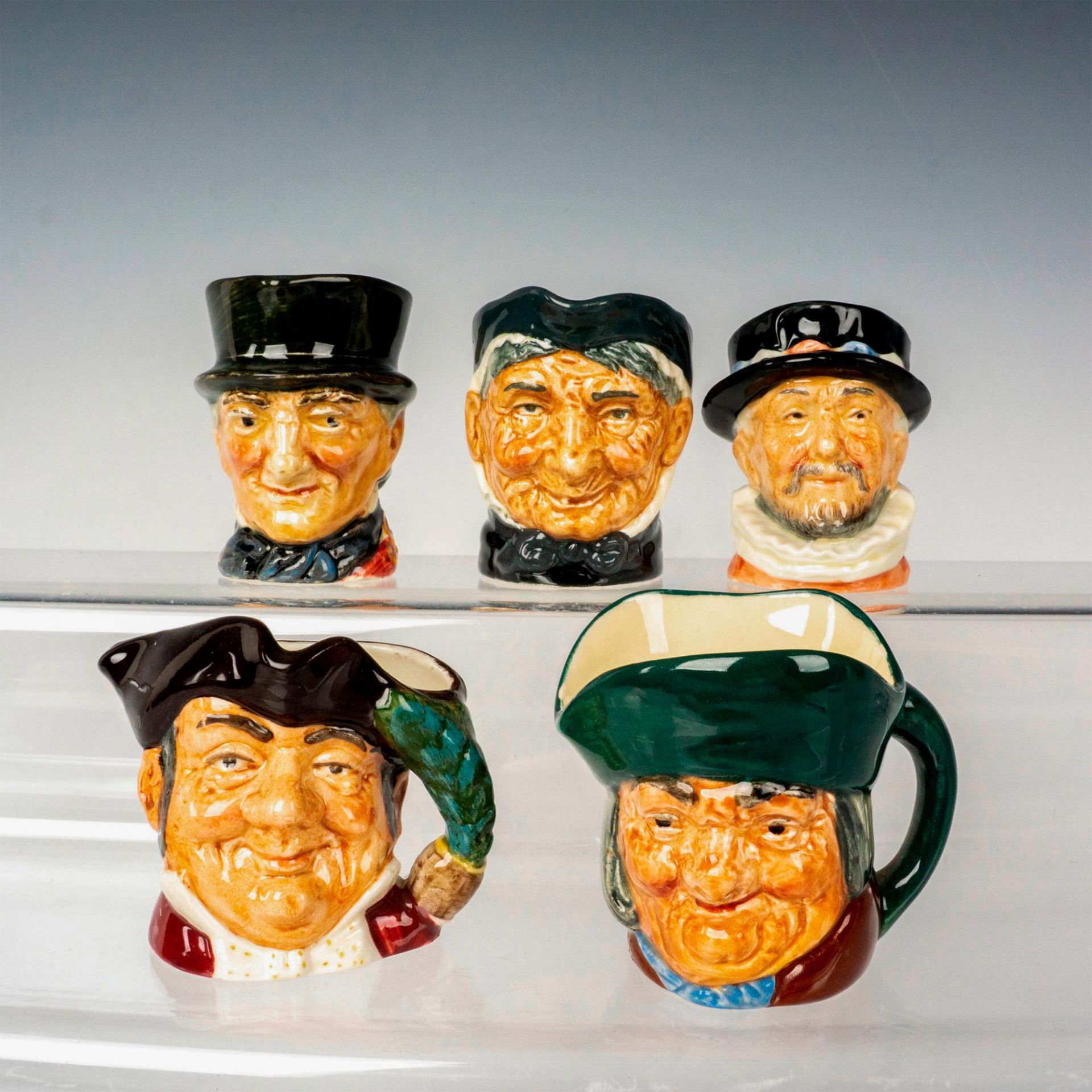 5pc Royal Doulton Miniature Classic Character Jugs