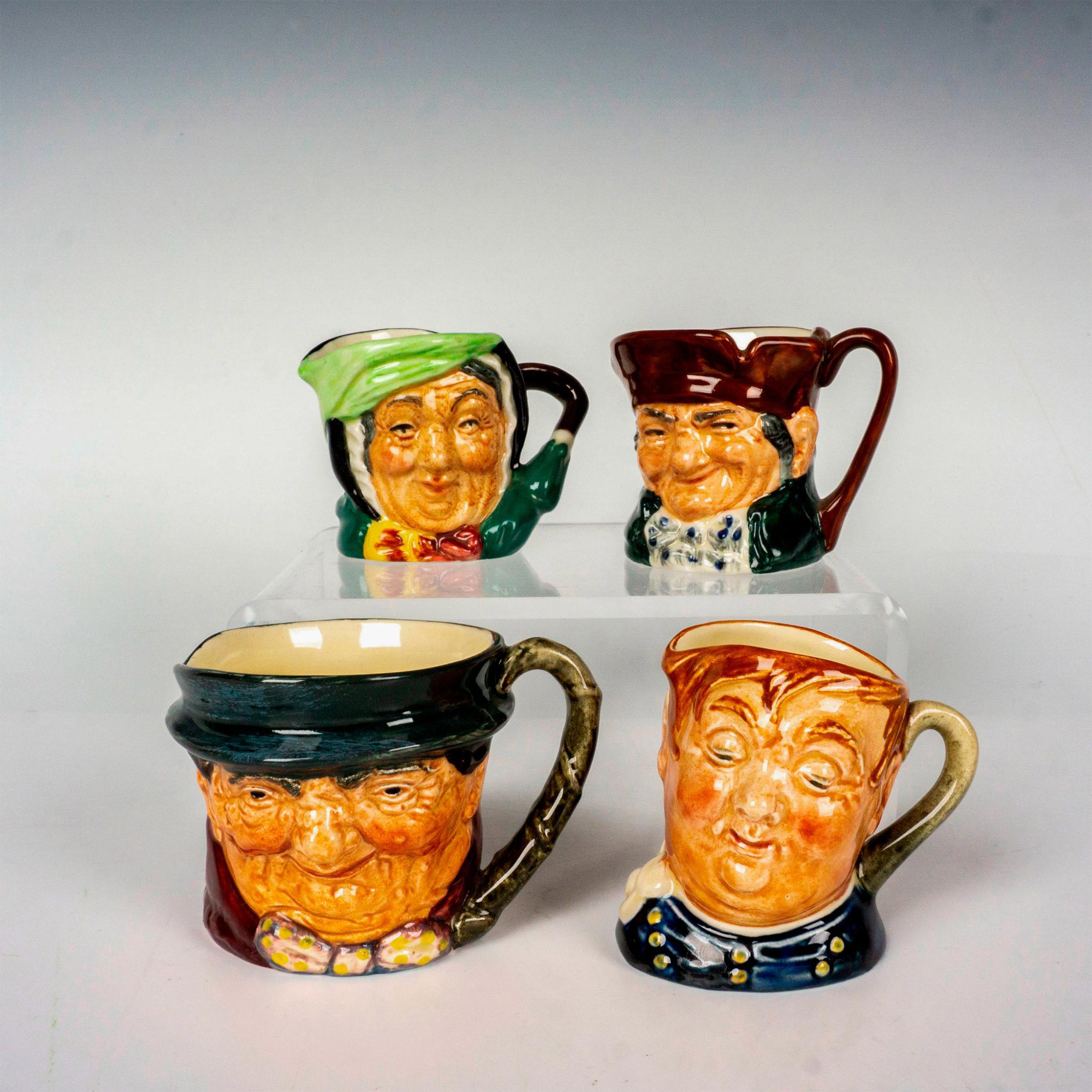 4pc Royal Doulton Miniature Jugs, Dickens Characters