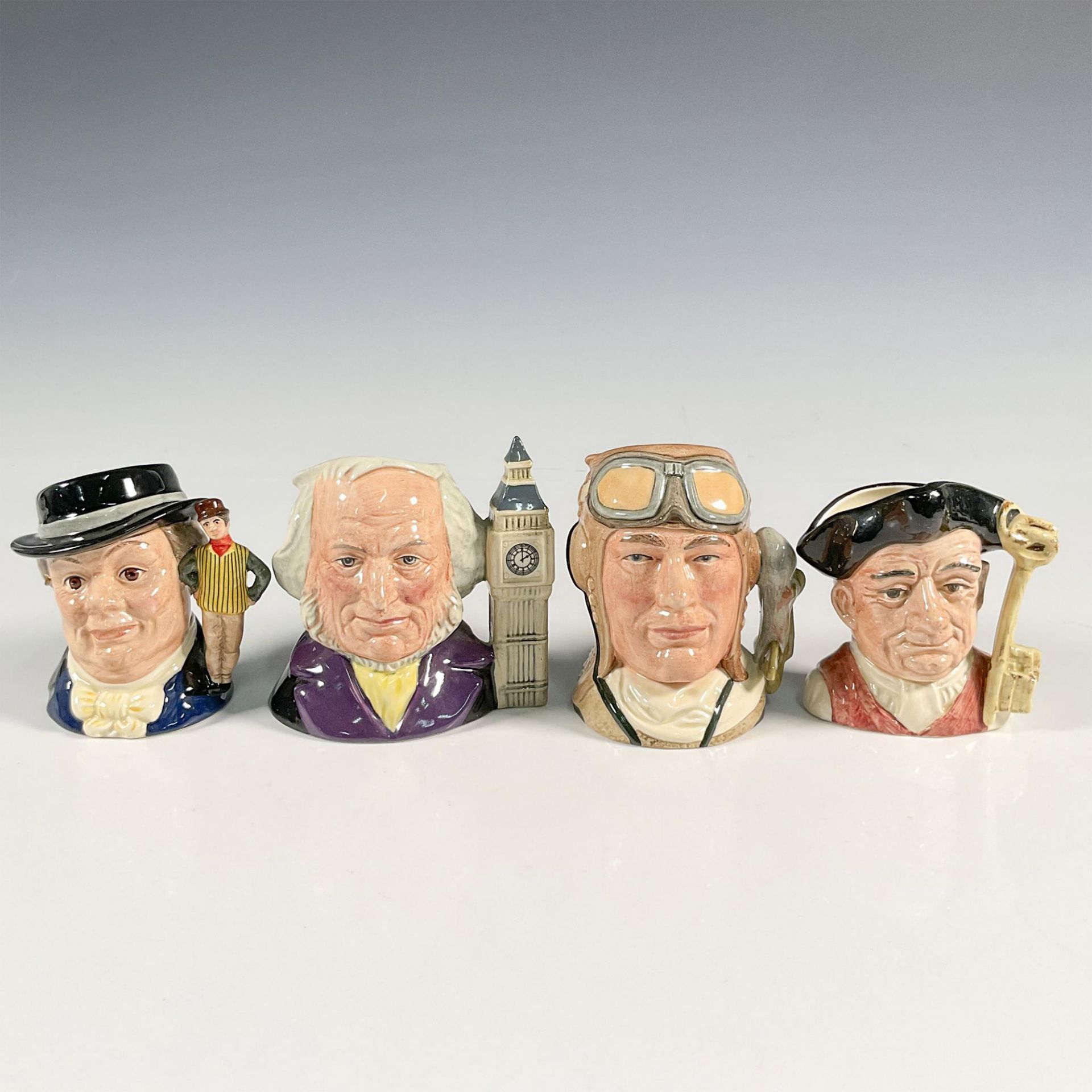 4pc Royal Doulton Small Character Jugs