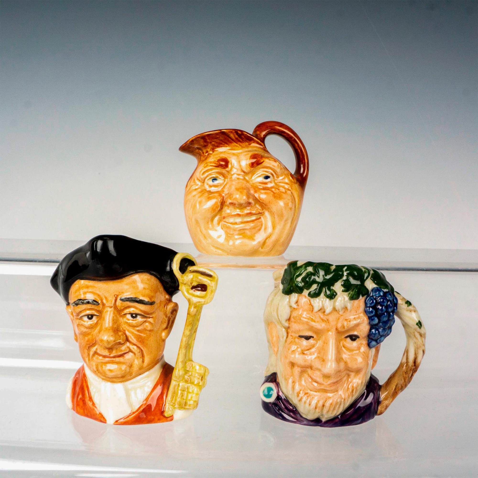 3pc Royal Doulton Miniature Classic Characters Jugs