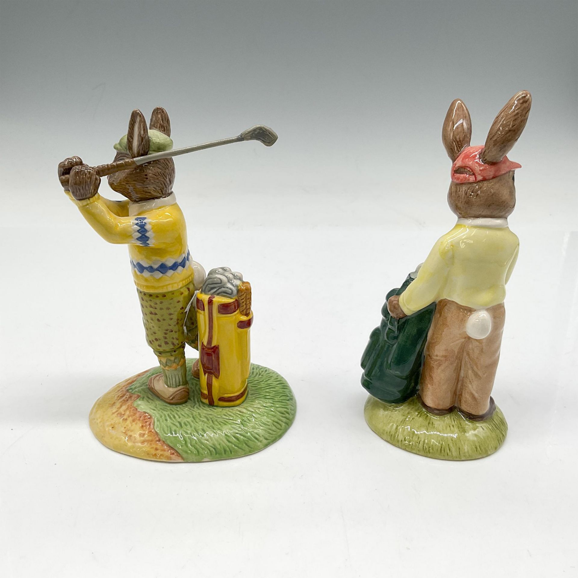 2pc Royal Doulton Bunnykins, Golf DB271 + DB427 - Image 2 of 3