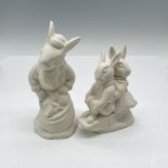 2pc Royal Doulton Bunnykins, Undecorated Santa & Sleigh Ride DB17 + DB4