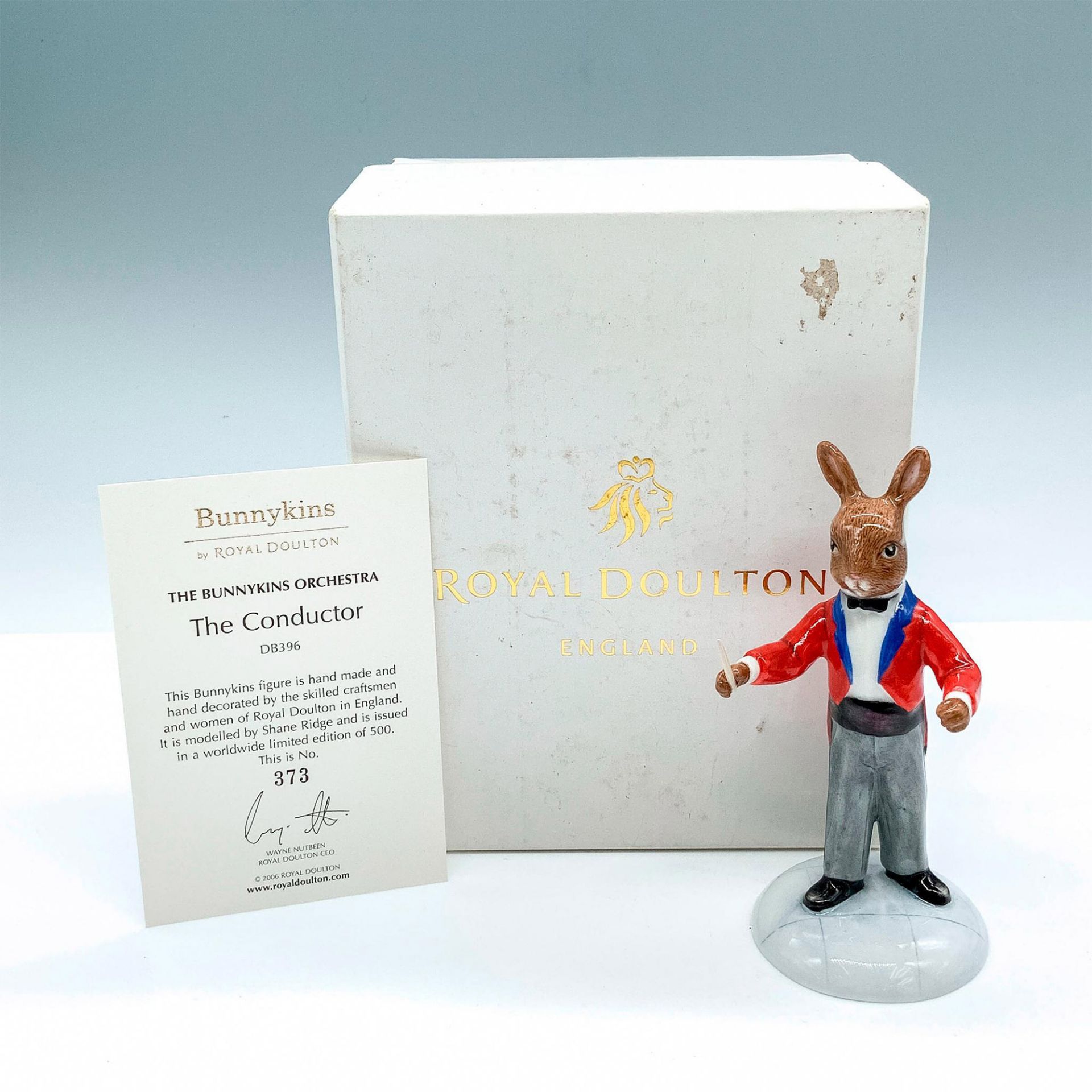 Royal Doulton Bunnykins LE Figurine, The Conductor DB396 - Bild 5 aus 5