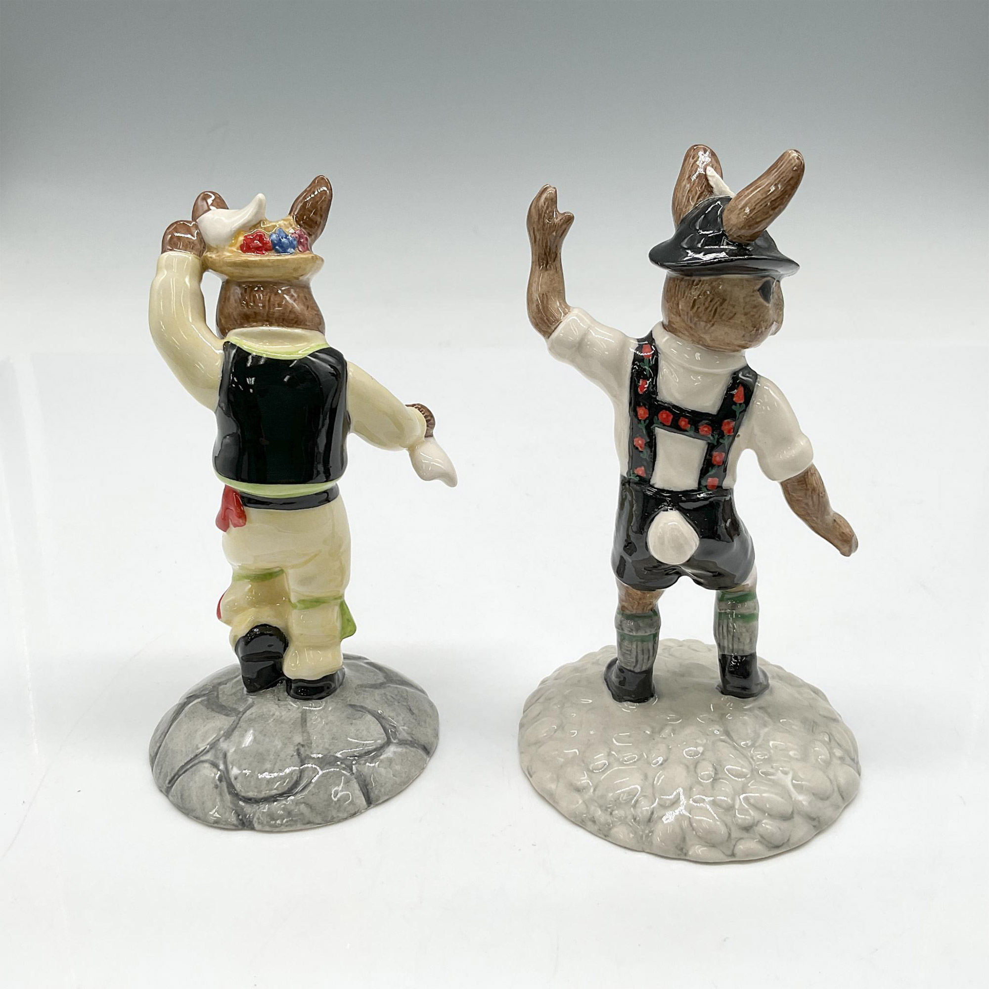 2pc Royal Doulton Bunnykins, Dancers of the World DB204 + DB242 - Image 2 of 4