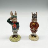 2pc Royal Doulton Bunnykins, Scouts DB56 + DB61