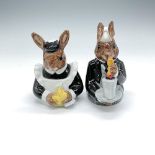 2pc Royal Doulton Bunnykins Creamer Jug + Covered Sugar