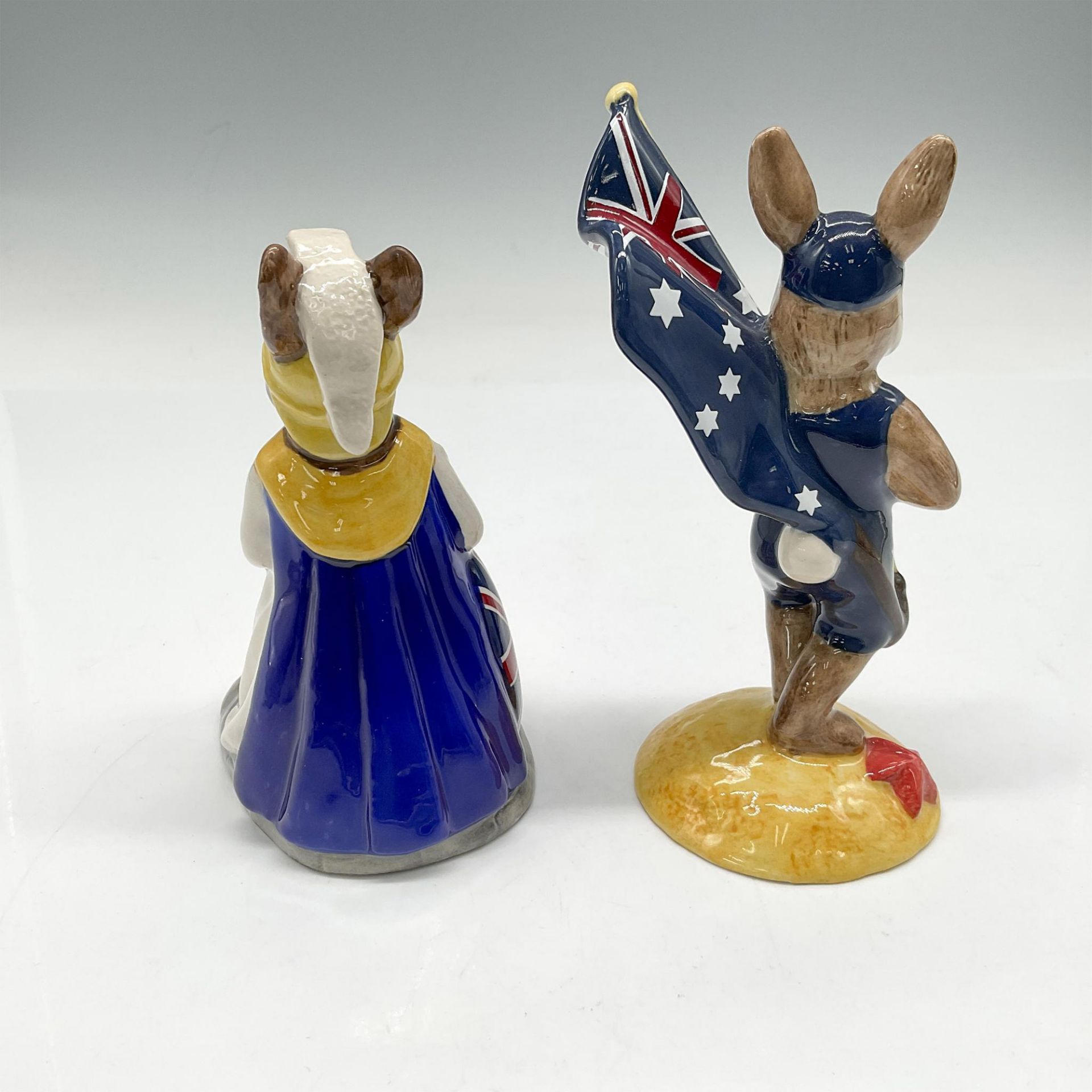 2pc Royal Doulton Bunnykins, U.K. Figurines DB219 + DB224 - Image 2 of 3