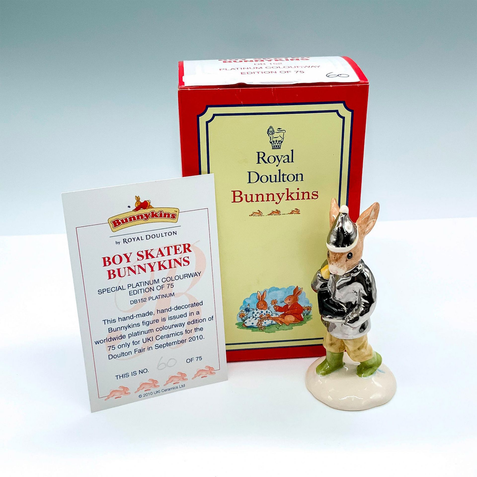 Royal Doulton Bunnykins, LE Platinum Issue Boy Skater DB152 - Bild 5 aus 5