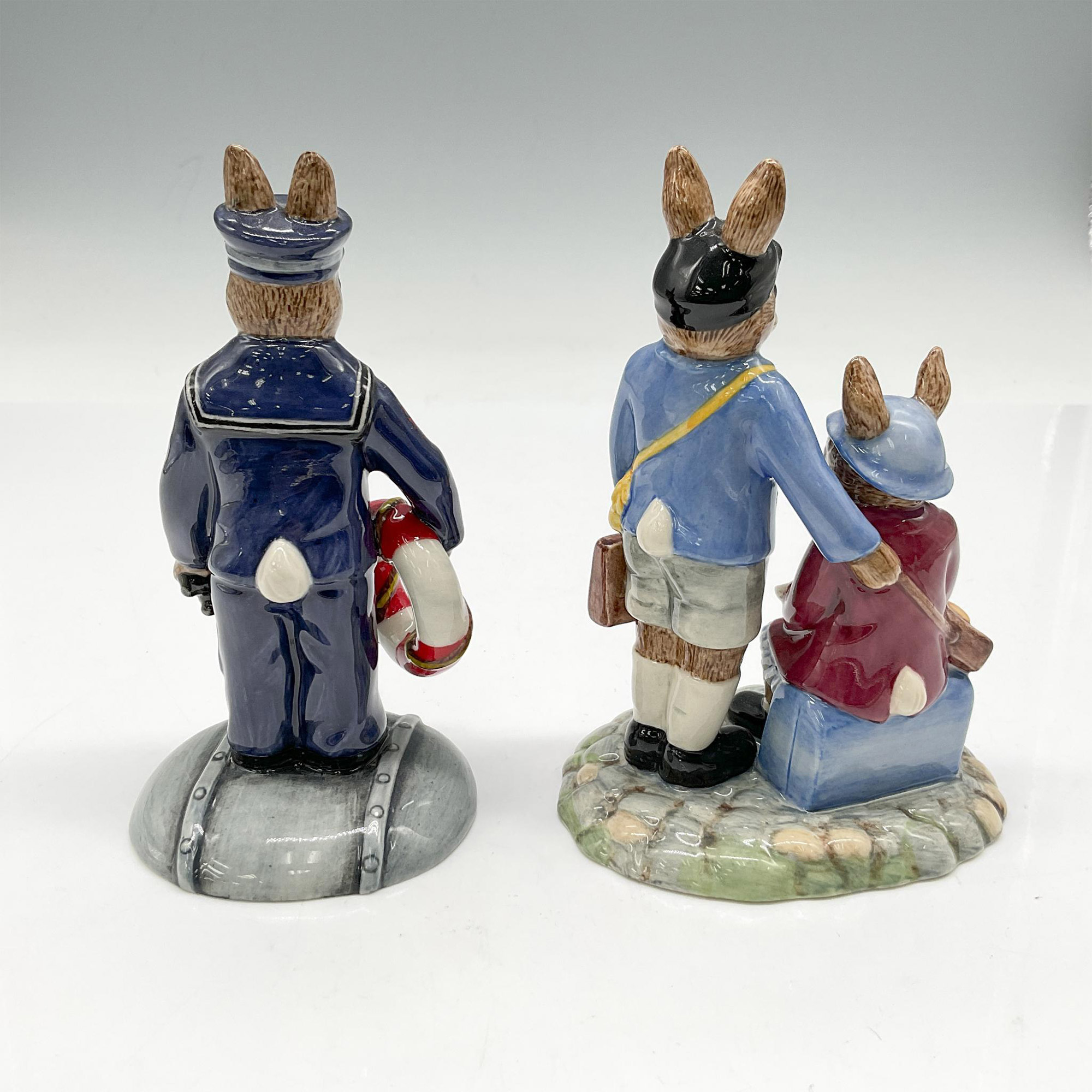 2pc Royal Doulton Bunnykins, World War II DB370 + DB373 - Image 2 of 3