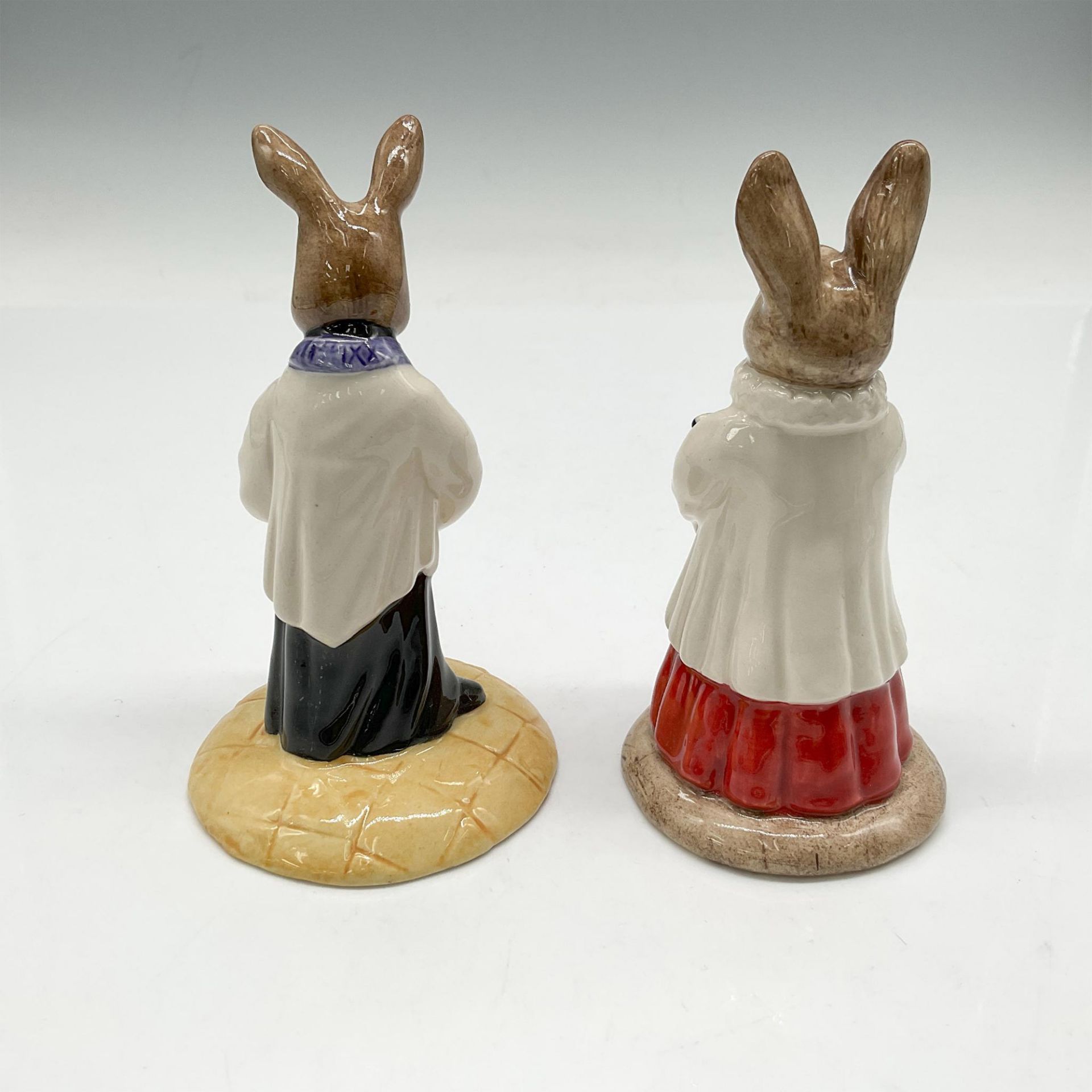 2pc Royal Doulton Bunnykins, Church Group DB223 + DB254 - Image 2 of 3