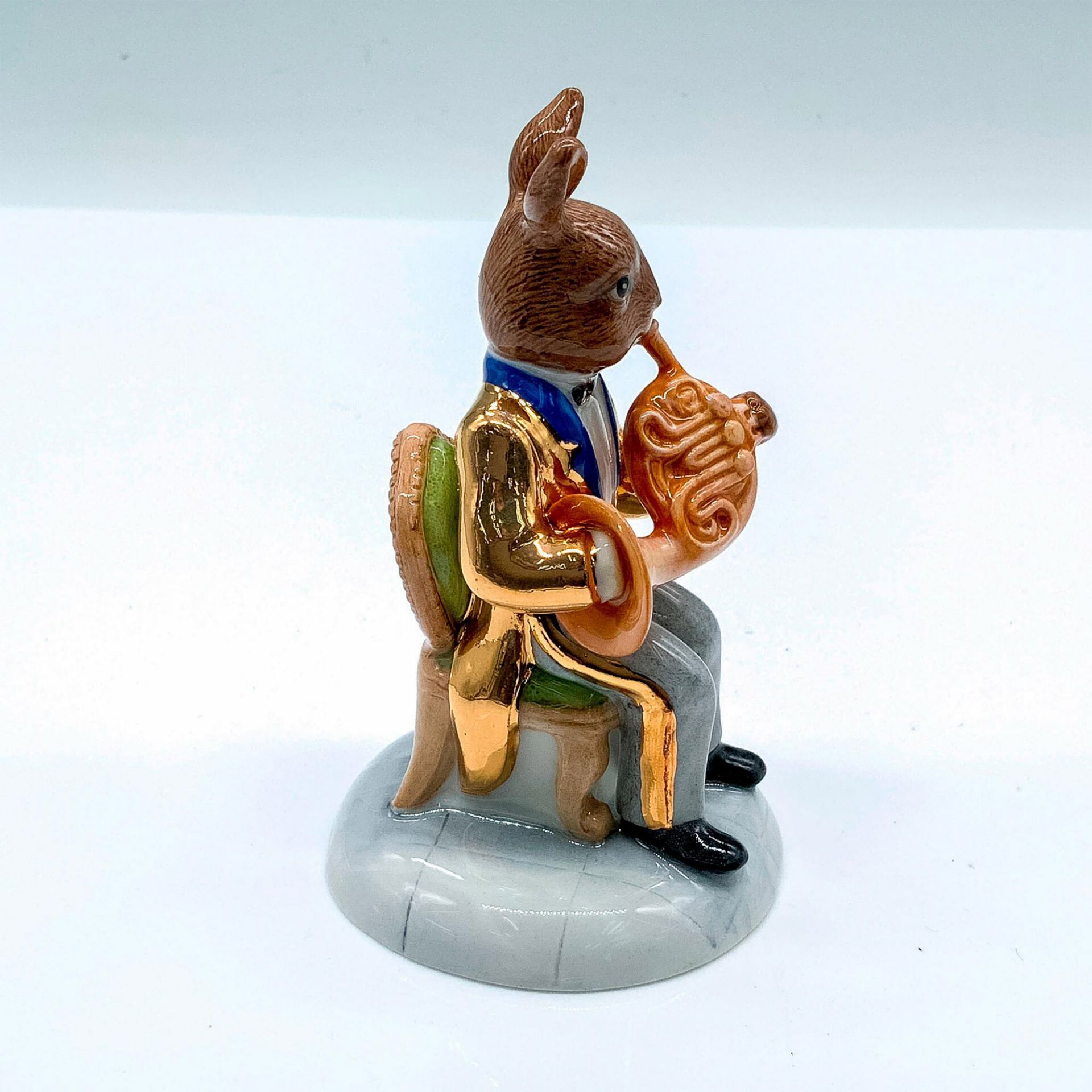 Royal Doulton Bunnykins, Gold Issue French Horn Player DB395 - Bild 2 aus 5