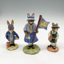 3pc Royal Doulton Bunnykins, School Days DB57, DB66 + DB433