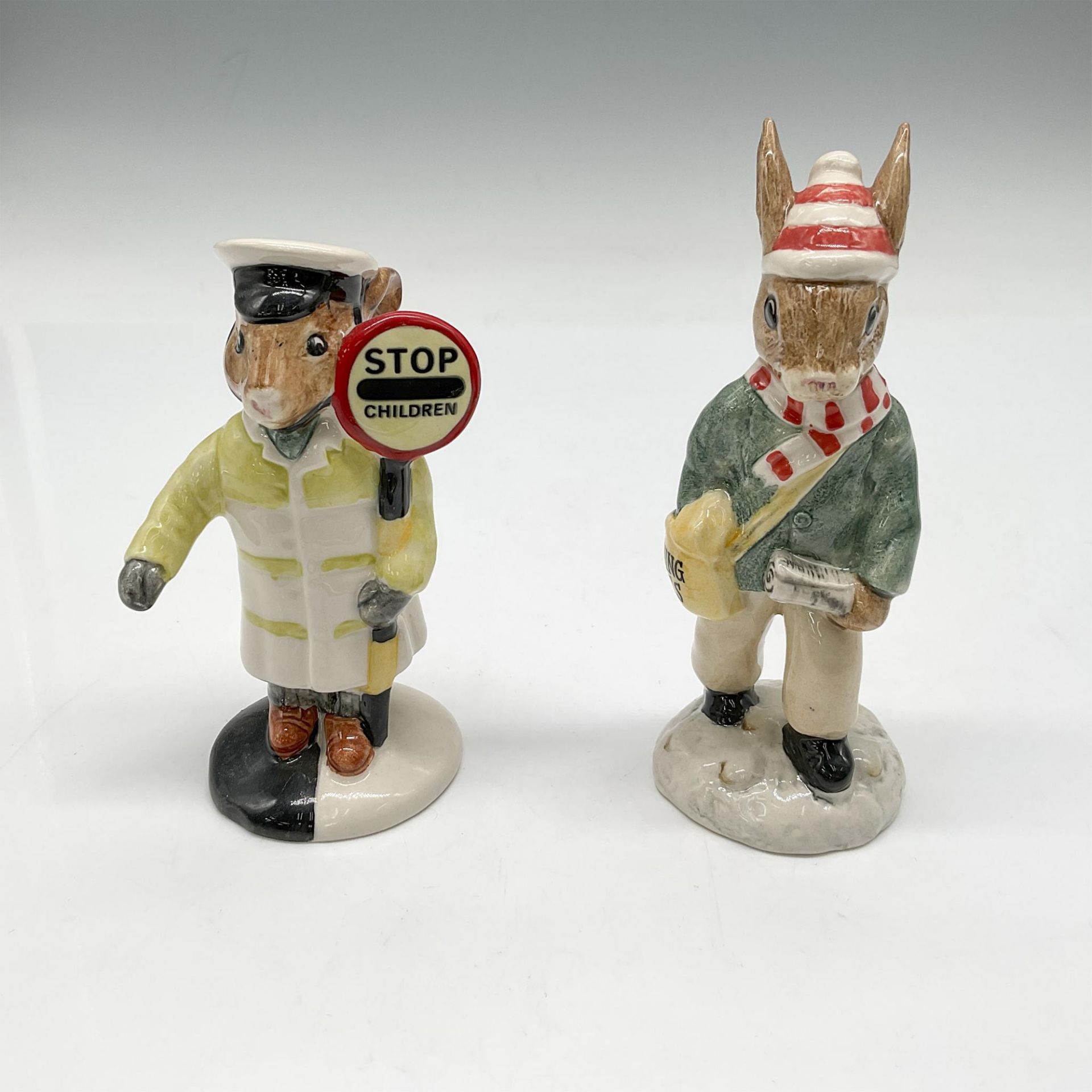 2pc Royal Doulton Bunnykins, Professions DB65 + DB77