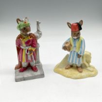 2pc Royal Doulton Bunnykins, Egyptian DB314 + DB315