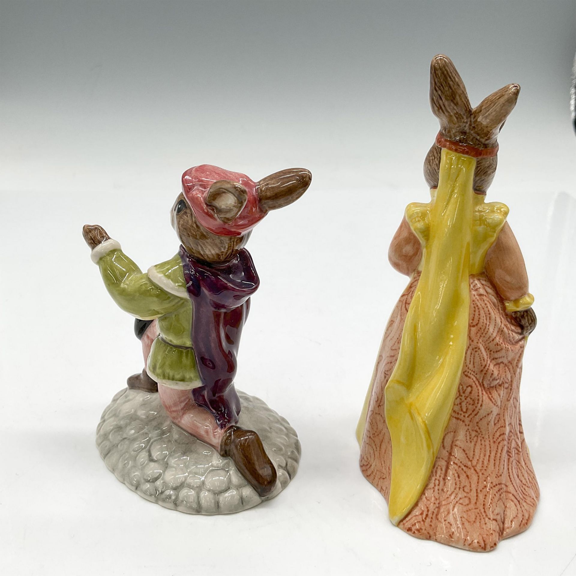 2pc Royal Doulton Bunnykins, Romance Figurines DB283 + 284 - Bild 2 aus 3