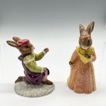 2pc Royal Doulton Bunnykins, Romance Figurines DB283 + 284