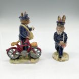 2pc Royal Doulton Bunnykins, Postman DB76 + DB377