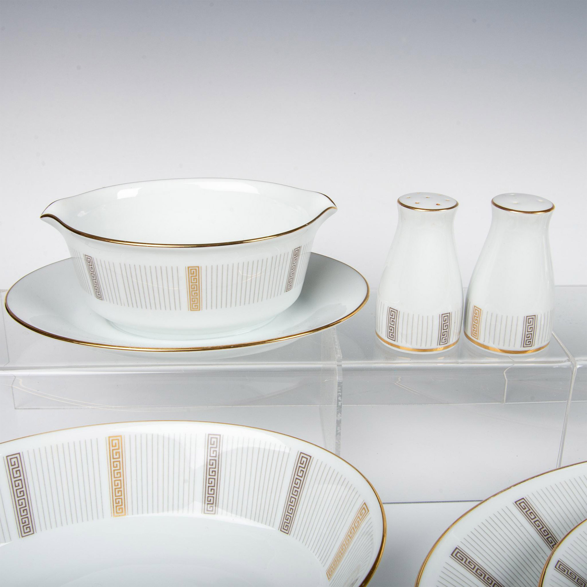 8pc Noritake Porcelain Server Ware, Humoresque - Image 3 of 4