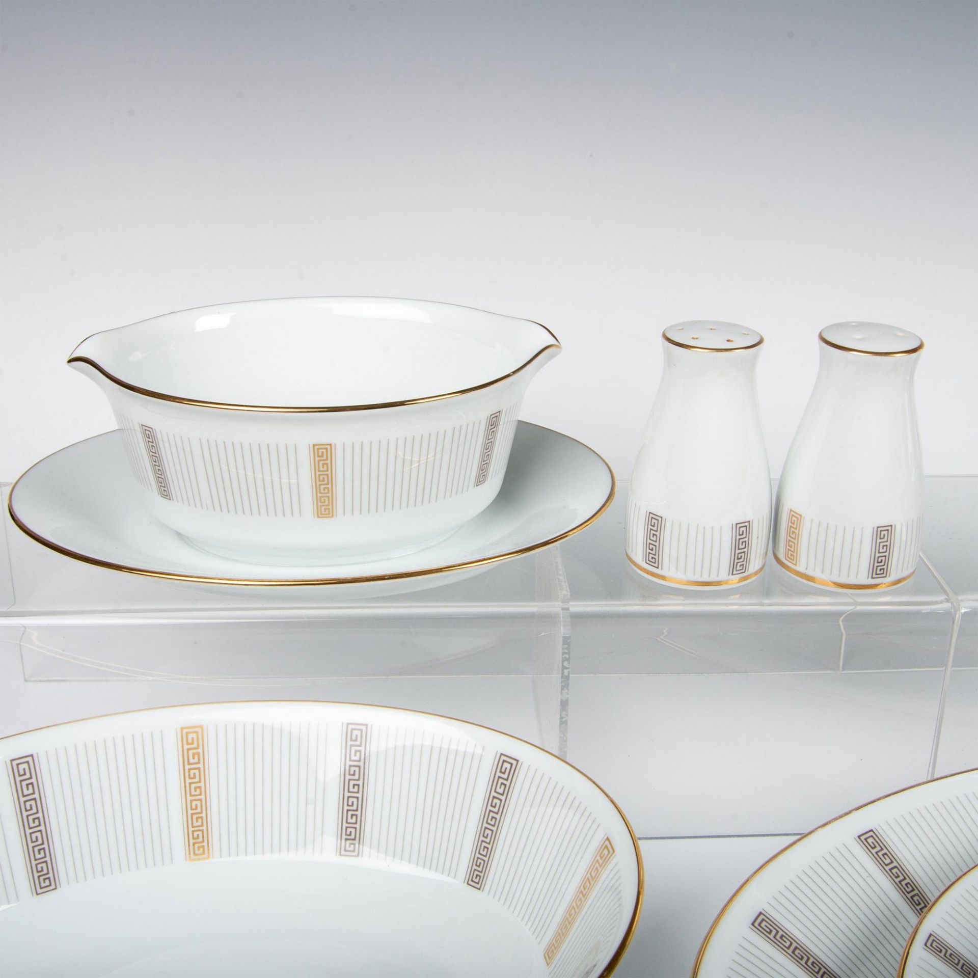 8pc Noritake Porcelain Server Ware, Humoresque - Image 3 of 4