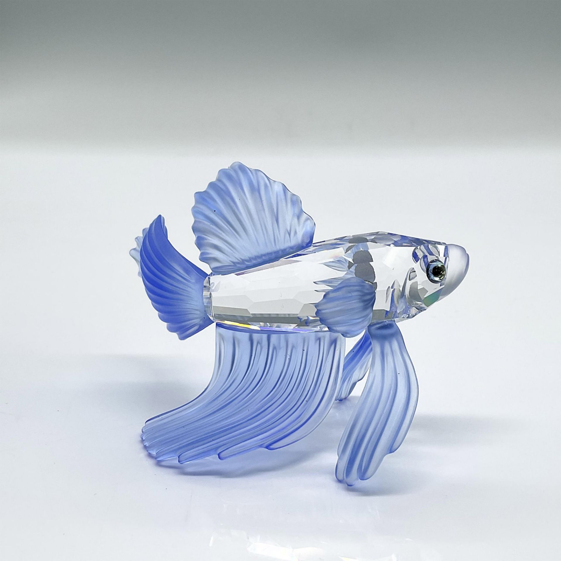 Swarovski Crystal Figurine, Siamese Fighting Fish Blue - Image 2 of 4