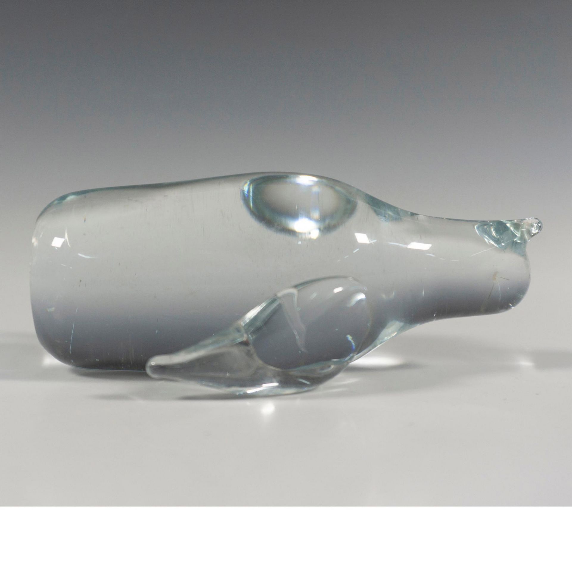 Vintage Clear Art Glass Penguin Figurine - Image 4 of 4