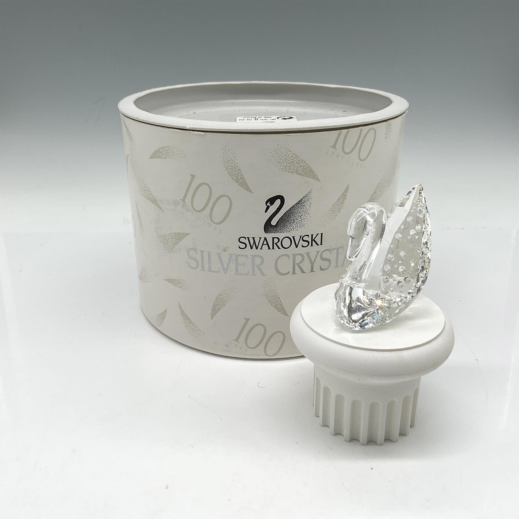 Swarovski Silver Crystal Figurine, 100th Anniversary Swan - Image 4 of 4