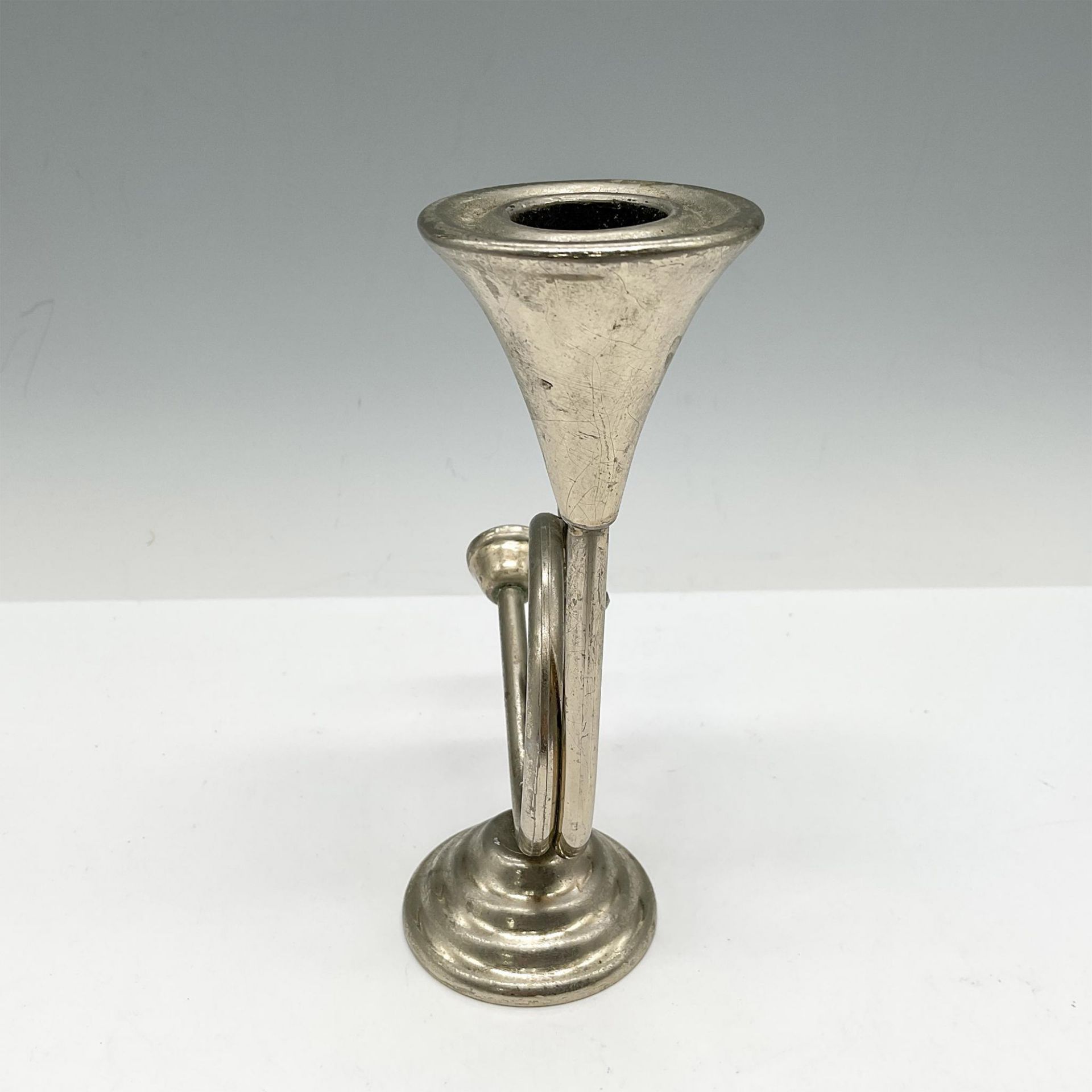 French Horn Metal Candle Holder - Image 2 of 4