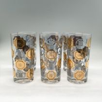 6pc Mid-Century Modern Highball Glasses