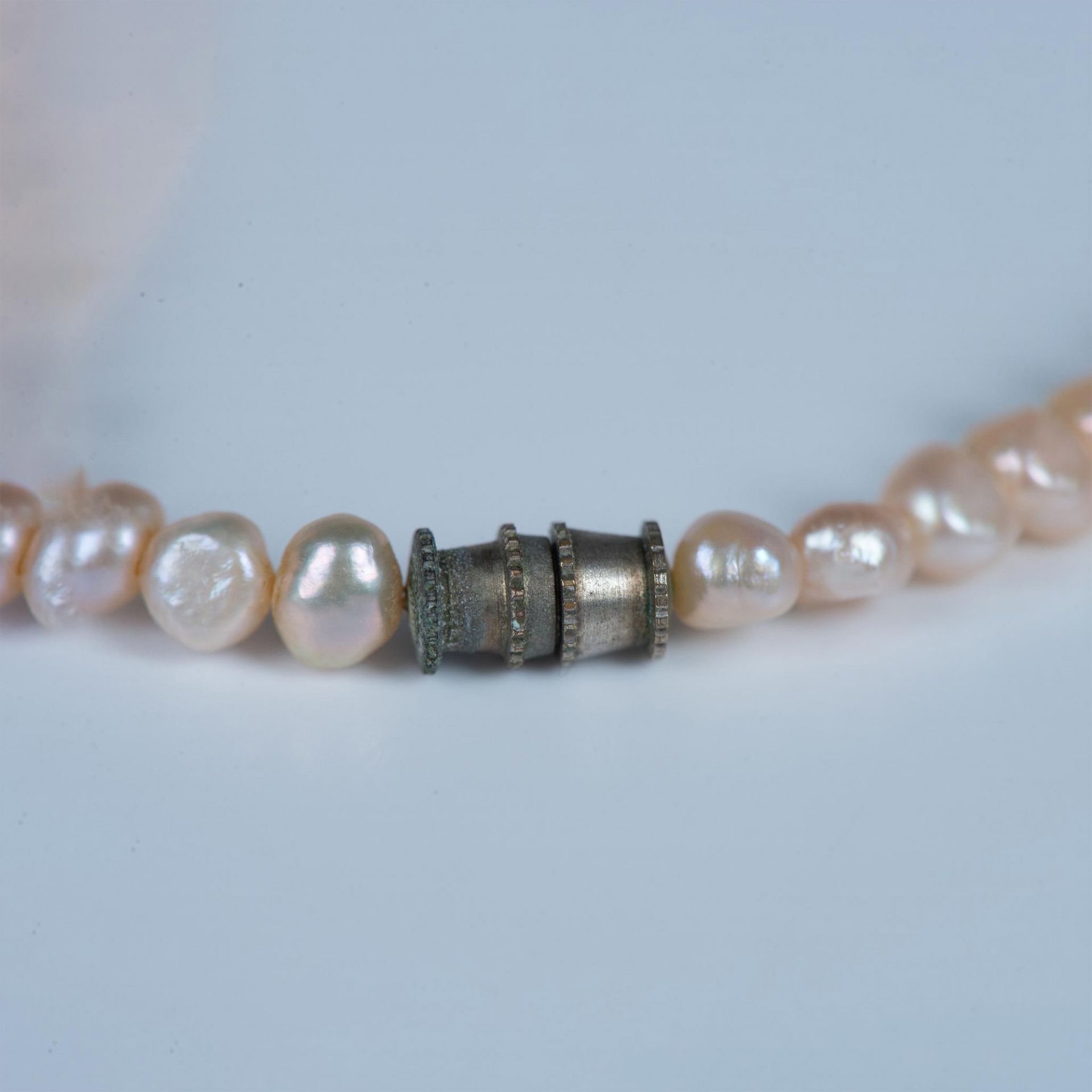 Elegant Genuine Peach-Color Pearl Necklace - Bild 4 aus 4