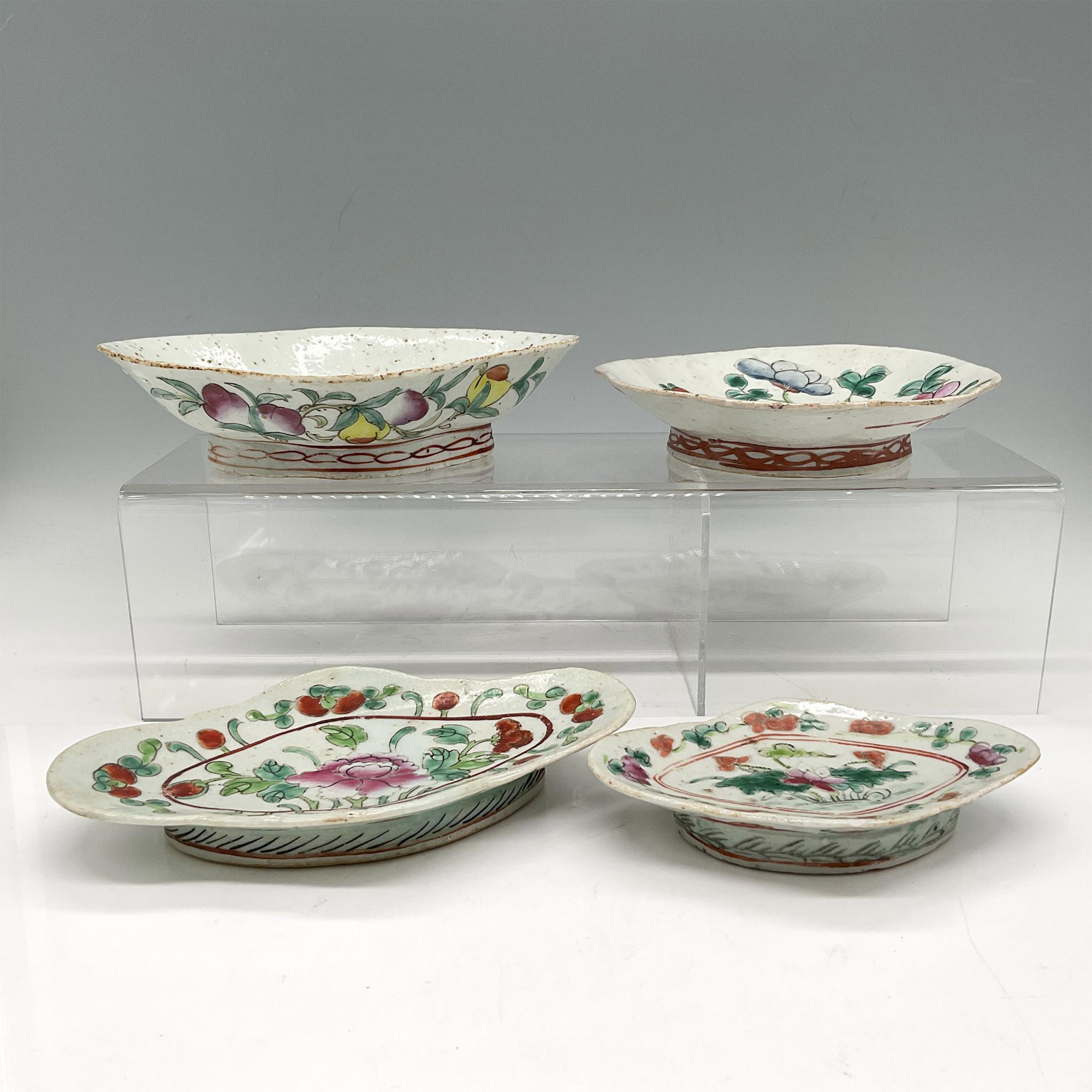 4pc Chinese Enameled Bowls