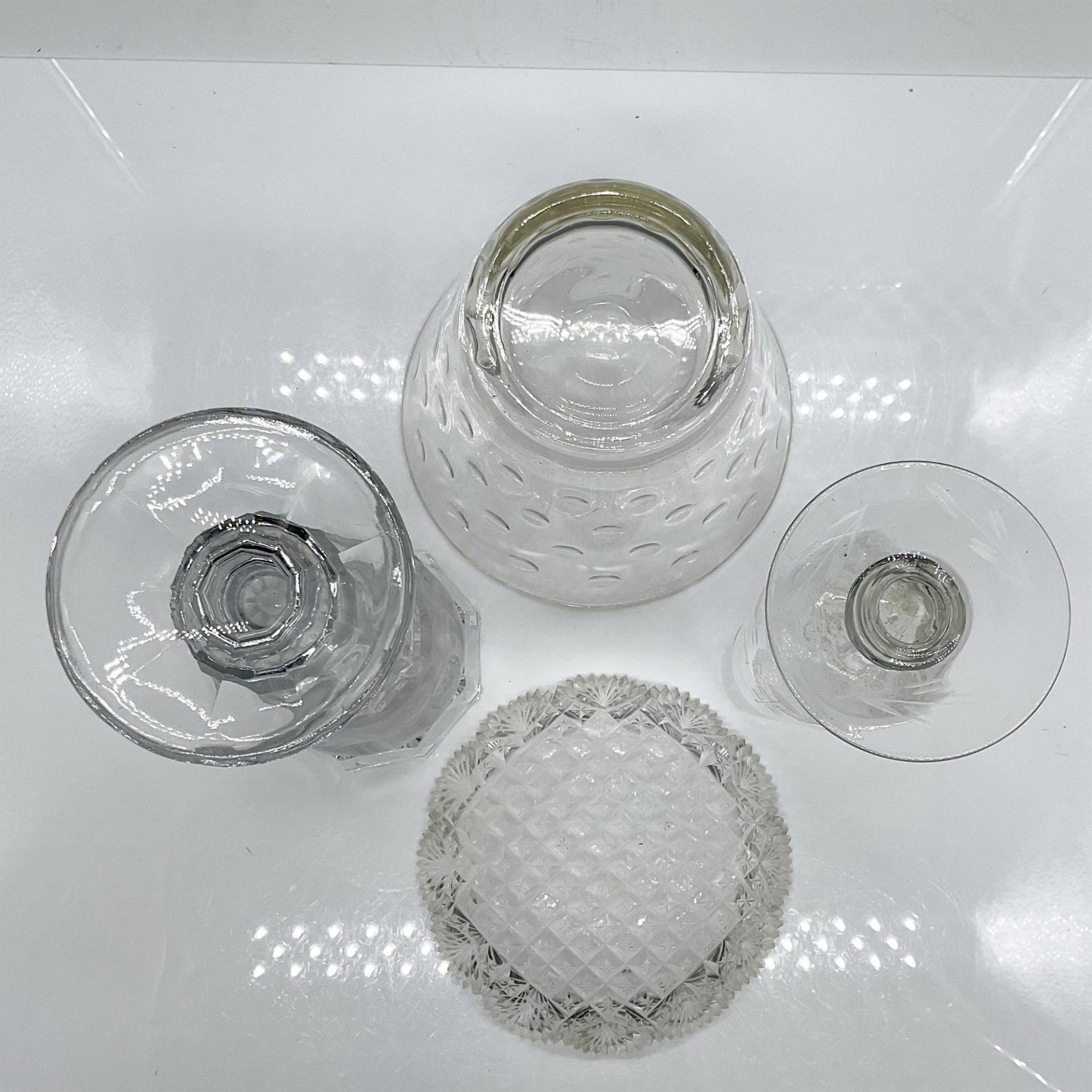 4pcs Glassware Vases and Dish and Ice Bucket - Image 3 of 3