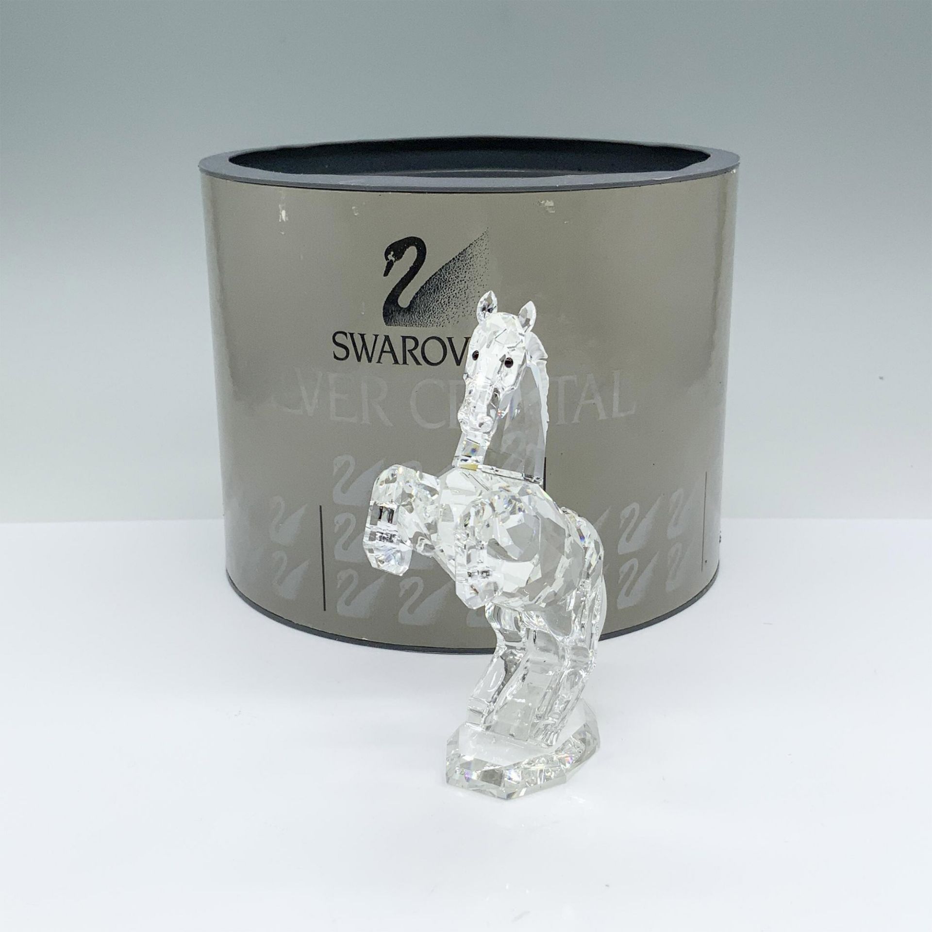 Swarovski Silver Crystal Figurine, White Stallion 174958 - Image 4 of 4