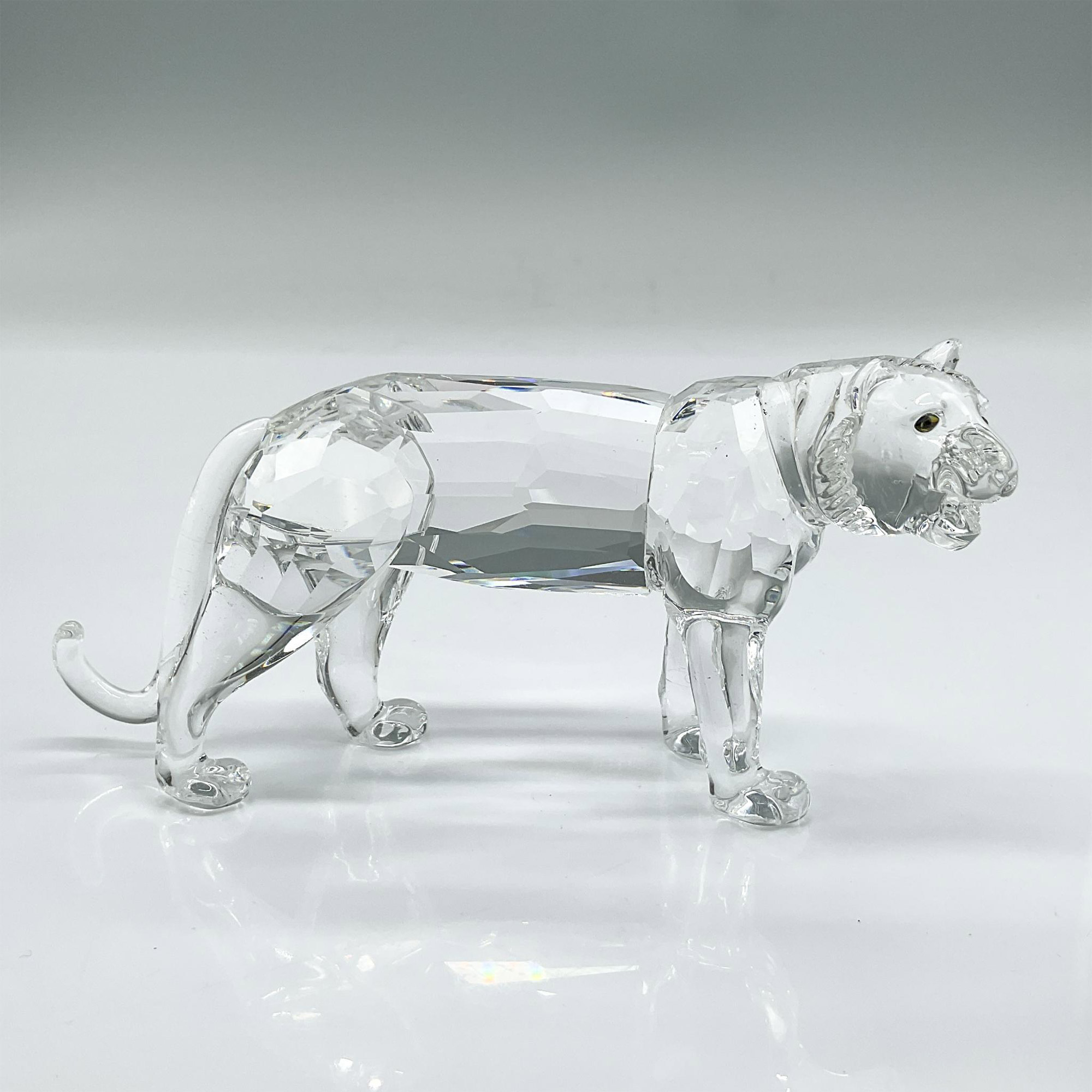 Swarovski Silver Crystal Figurine, Tiger