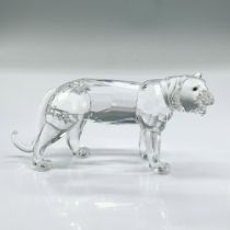 Swarovski Silver Crystal Figurine, Tiger