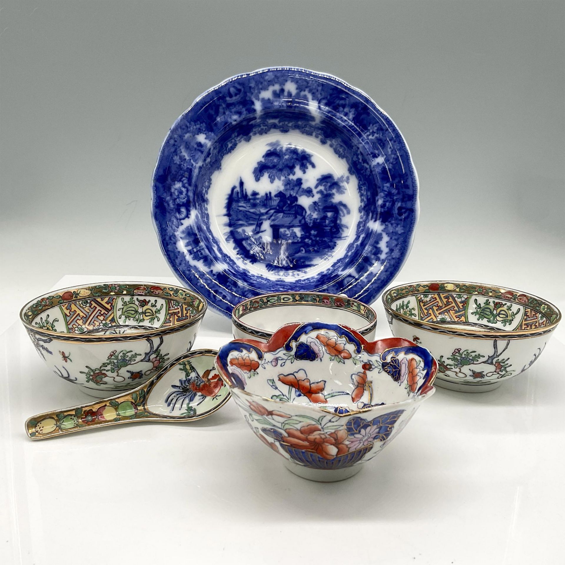 6pc Chinese Porcelain Mixed Lot - Bild 2 aus 3