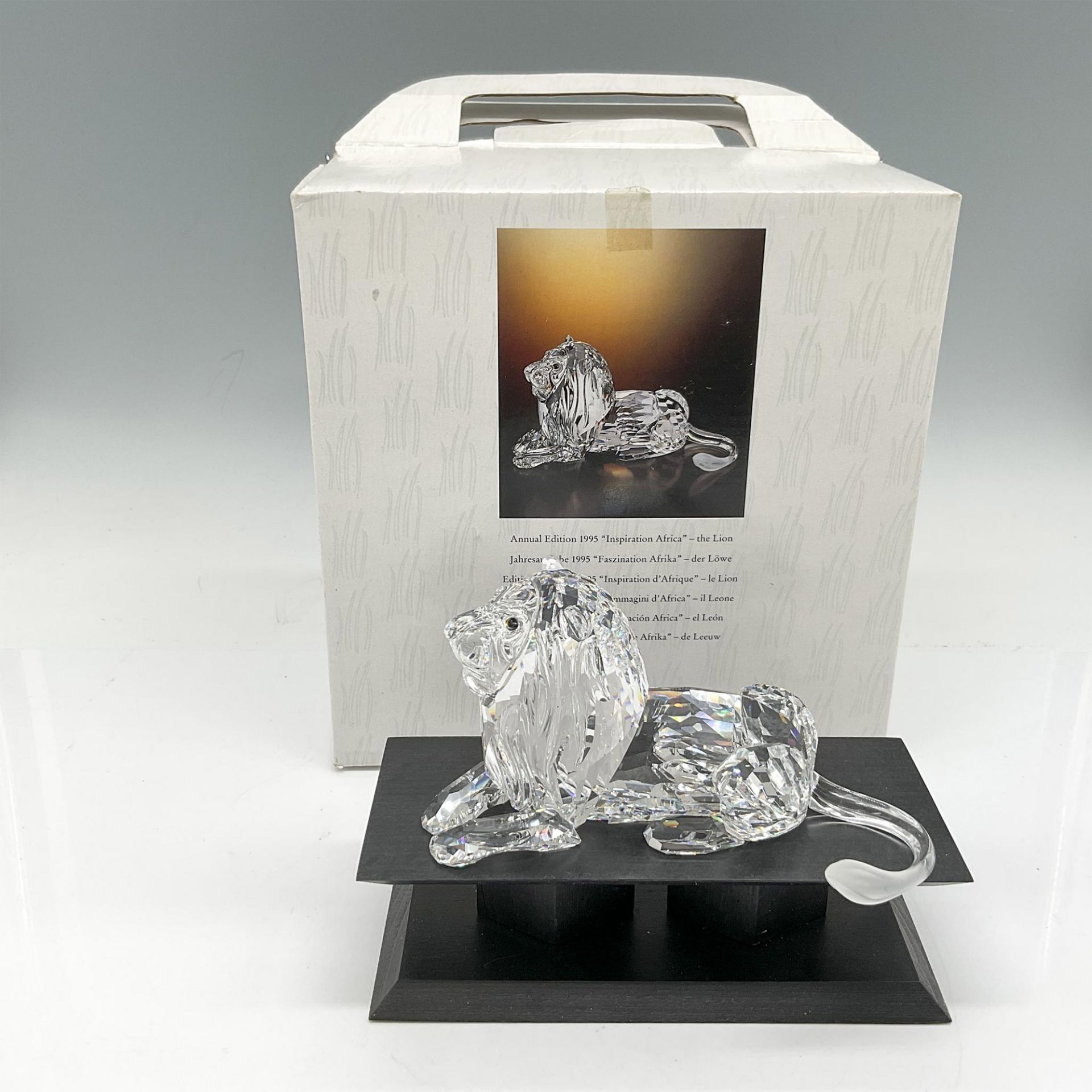 Swarovski SCS Crystal Figurine, Africa-Lion + Base - Image 4 of 4