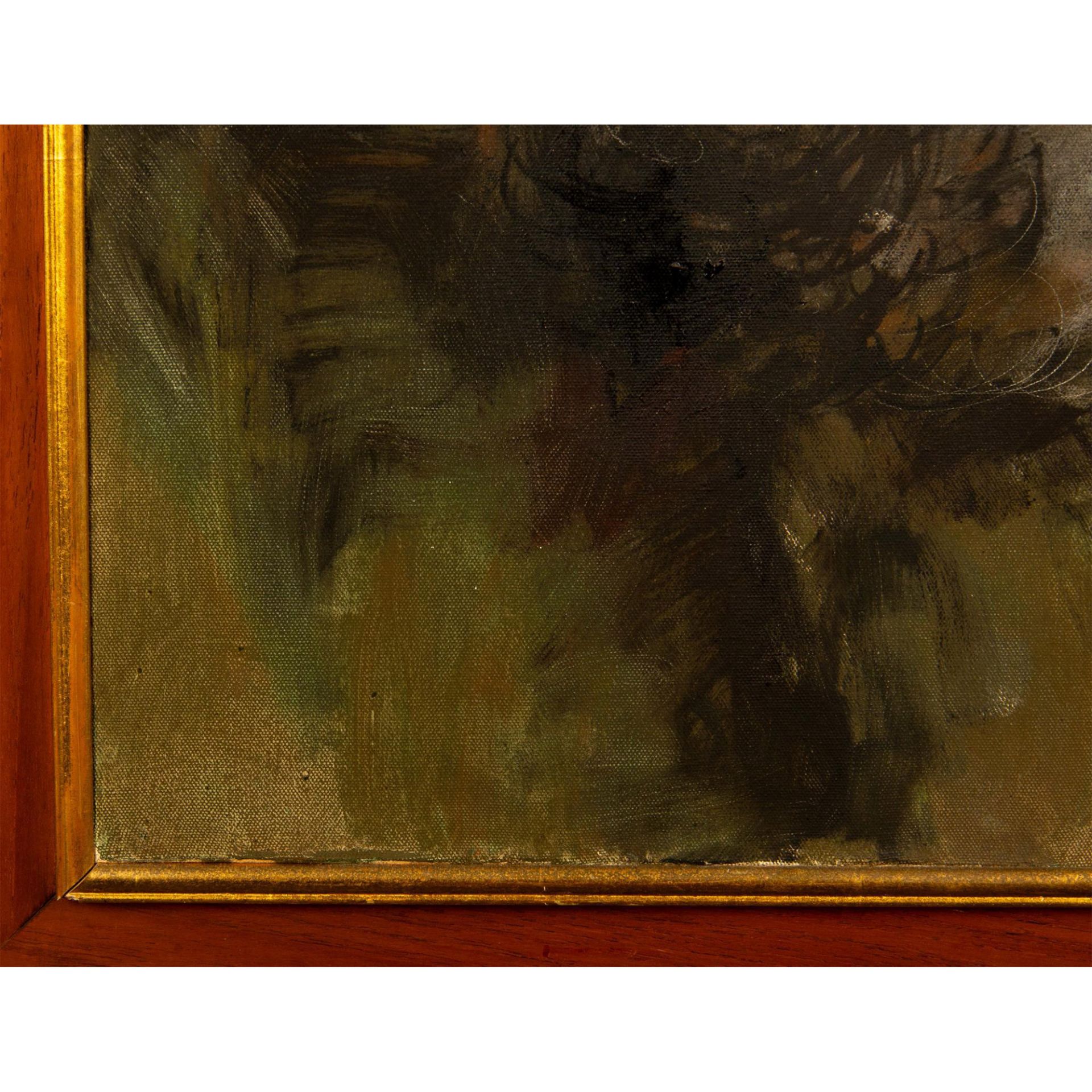 Original Oil on Canvas, Portrait of a Weathered Man, Signed - Bild 4 aus 6