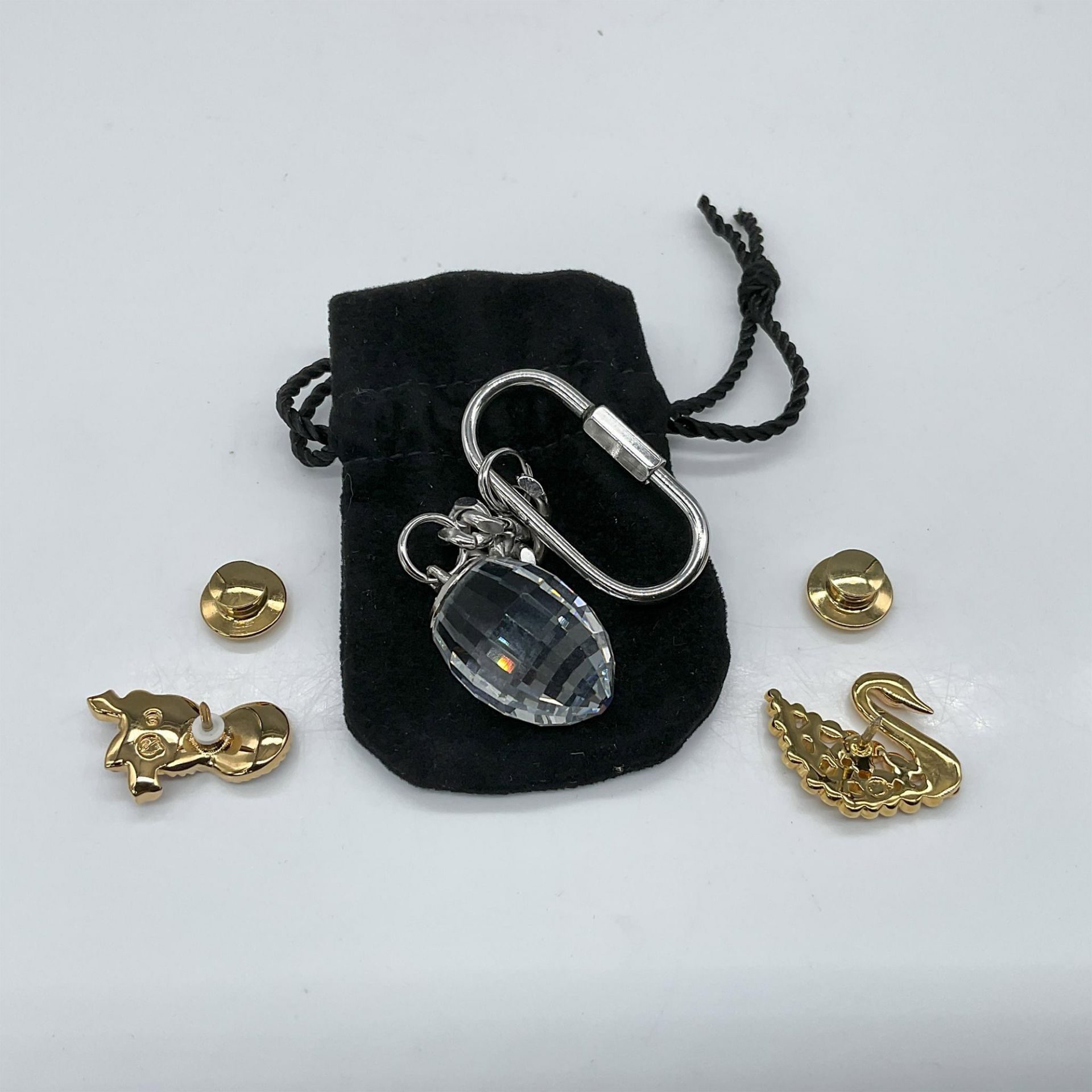 3pc Swarovski Crystal Grouping, Pins and Keychain - Image 2 of 2