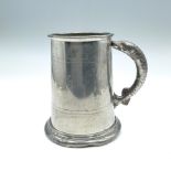 Vintage Hoffritz English Clear-Bottom Pewter Fish Tankard